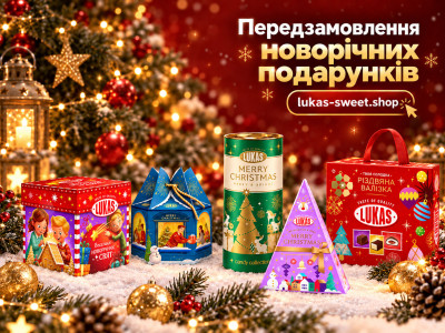 Передзамовлення солодких подарунків до зимових свят від «Лукас» - відкрито!